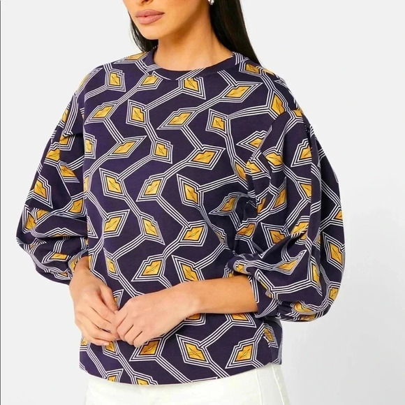 Ted Baker Sweaters - TED BAKER Lipsah Modernity Printed Sweatshirt